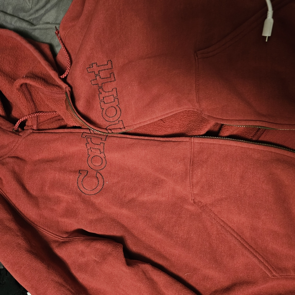 Carhartt Men's Red Hoodie Sweater